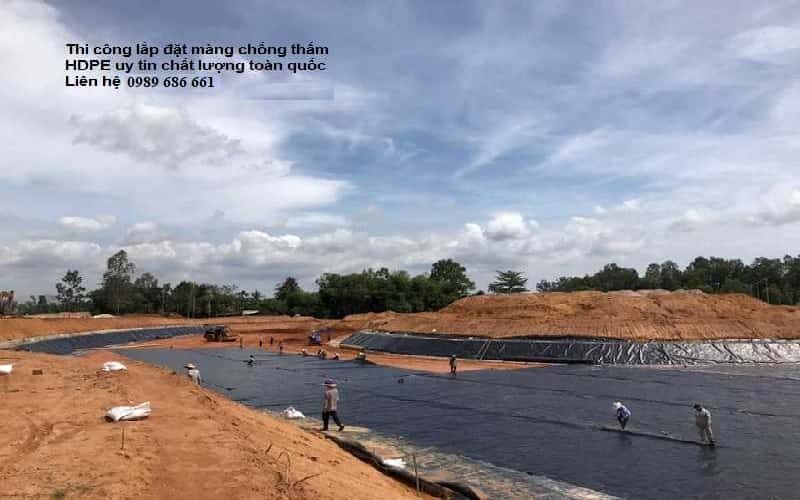 Thi công lắp đặt màng chống thấm HDPE Uy tín giá tốt